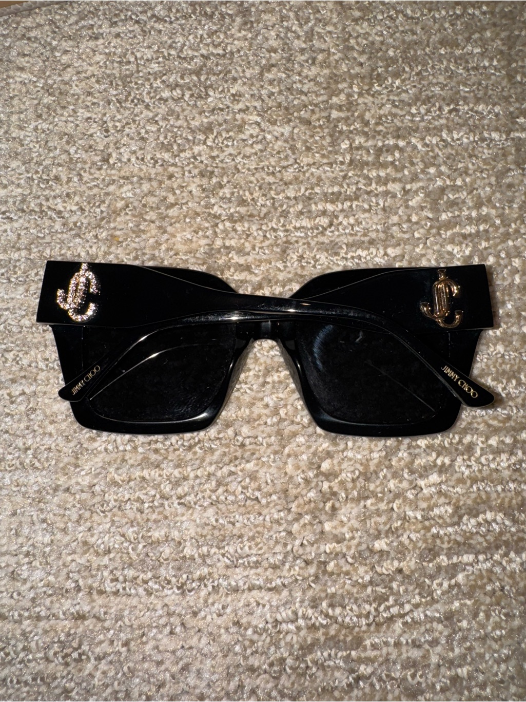 Jimmy Choo Eleni Sunglasses Black Gold